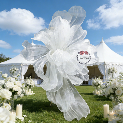 Flowerva Cloud Veil Oversized Statement  Bloom
