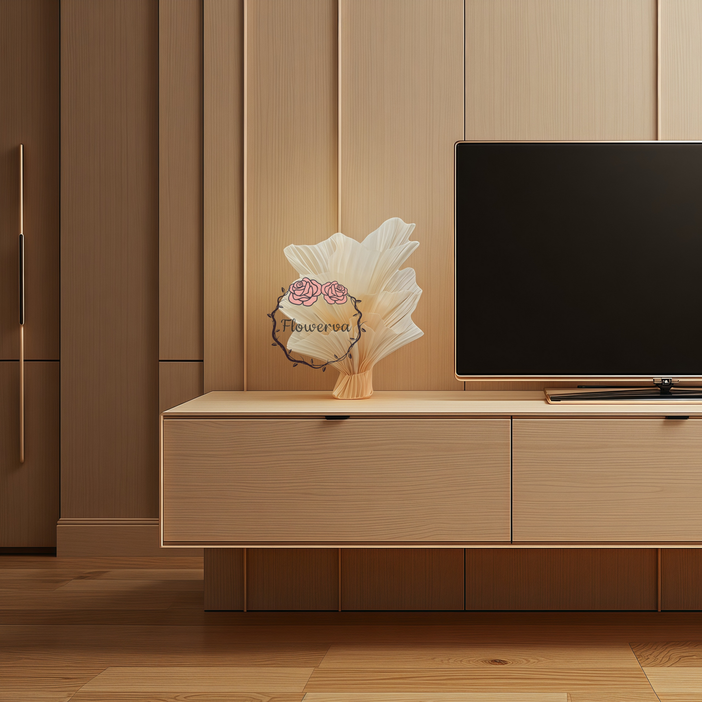 Flowerva Champagne Table Flower Wedding Table Centerpiece