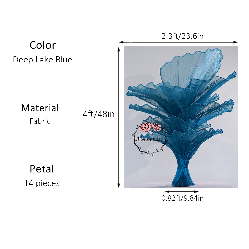 Flowerva Height Fabric Table Flower Wedding Decor(Without Flowers)