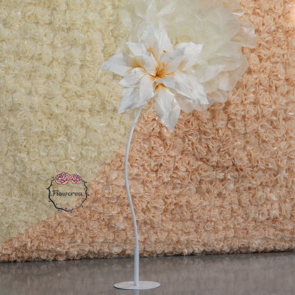 Flowerva Dew Sunrise Lily Fabric Flower Decor(Flower Only)