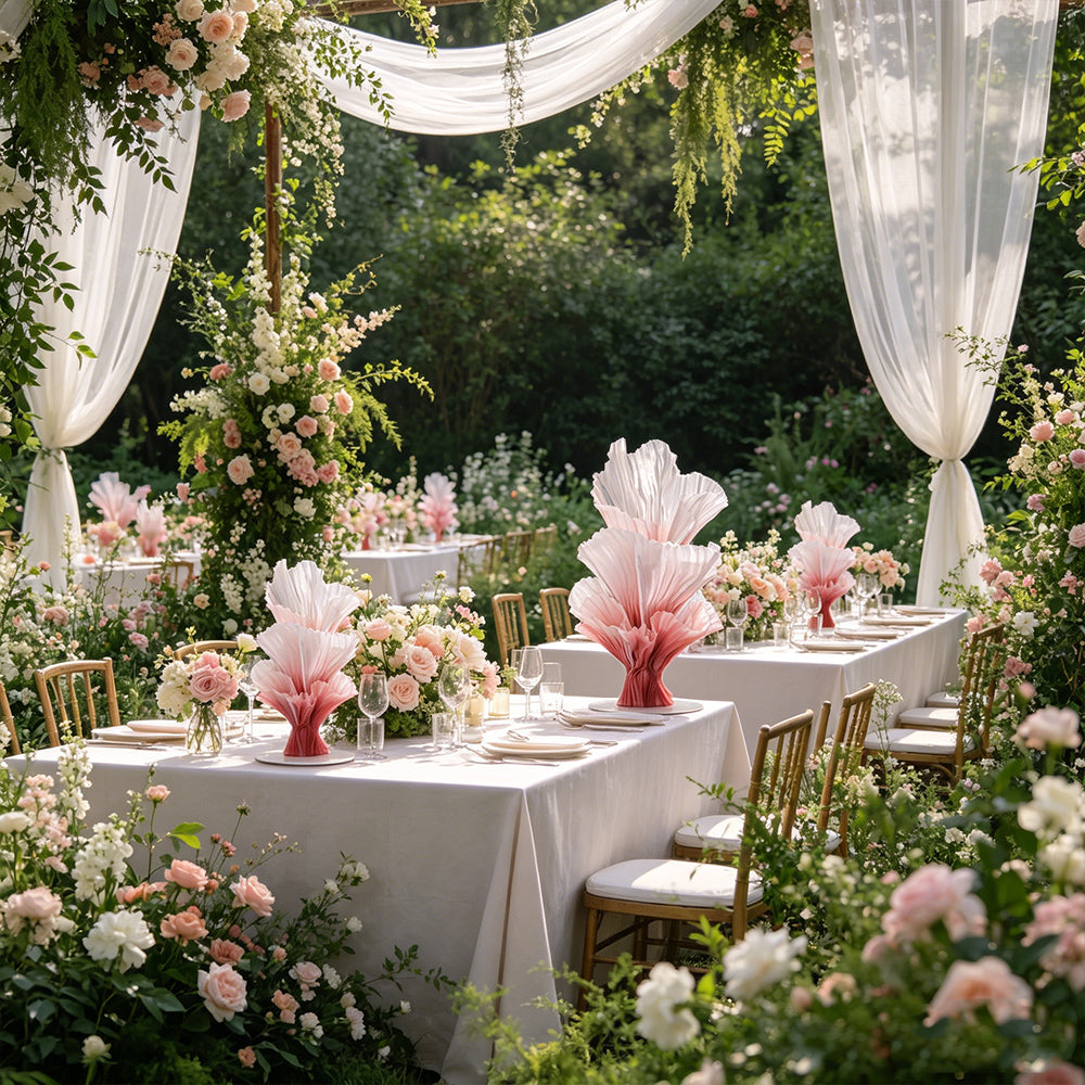 Flowerva "Romantic Light" Table Flower Wedding Decoration/Home Decor
