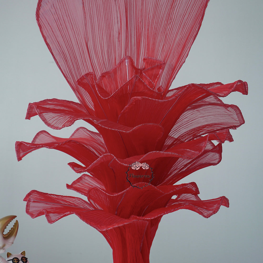 Flowerva Aesthetic Wedding Art Installation Red Vintage