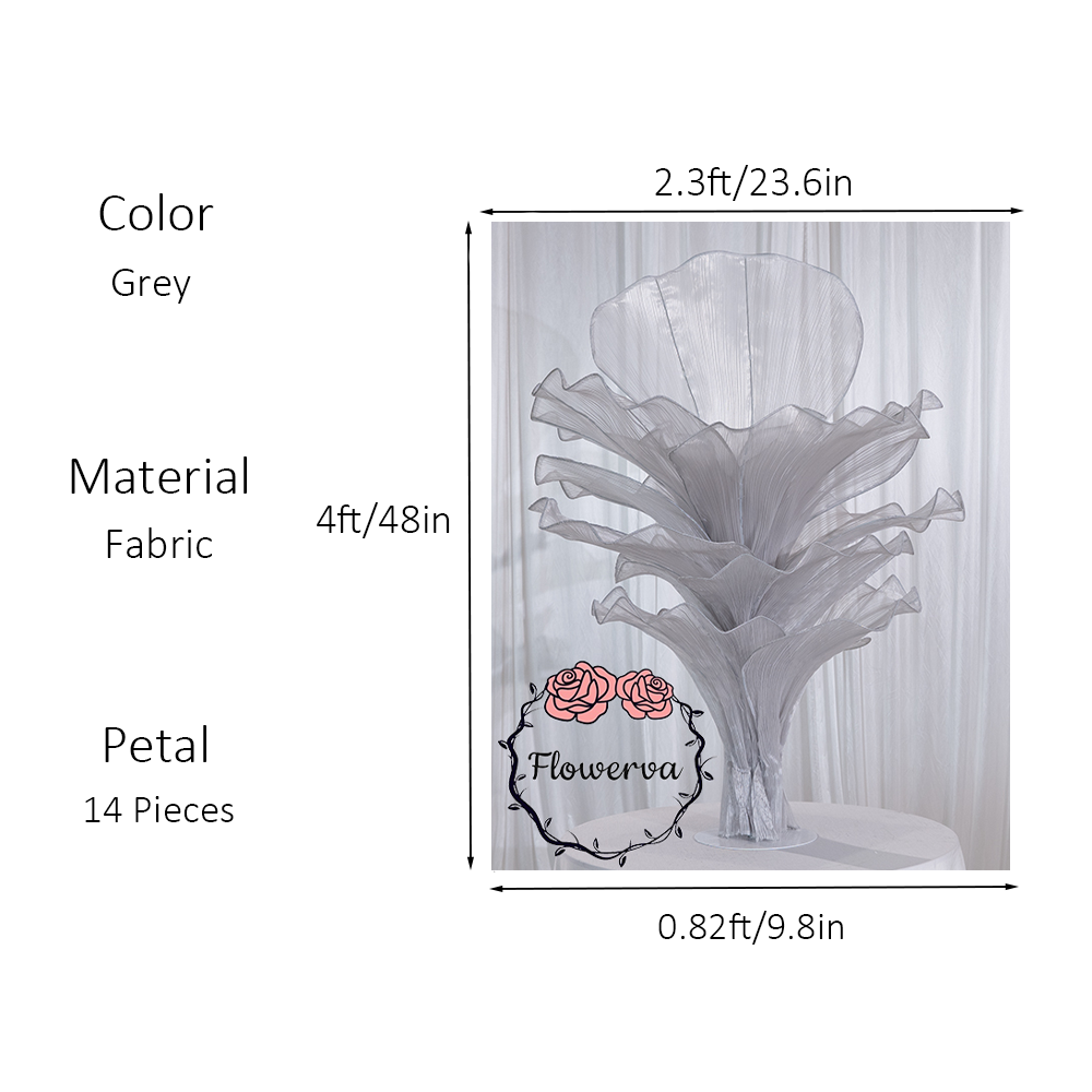 Flowerva Height Fabric Table Flower Wedding Decor(Without Flowers)