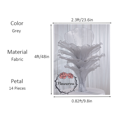 Flowerva Height Fabric Table Flower Wedding Decor(Without Flowers)