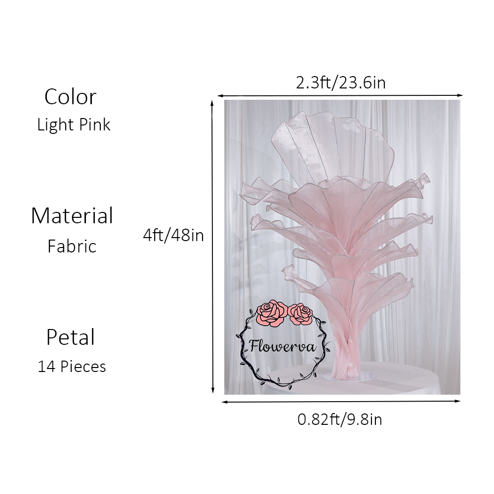 Flowerva Height Fabric Table Flower Wedding Decor(Without Flowers)