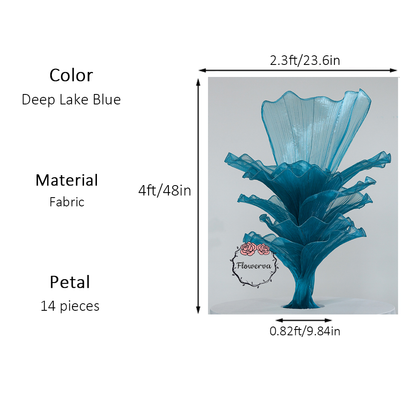 Flowerva Height Fabric Table Flower Wedding Decor(Without Flowers)