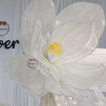 Flowerva Silk Bloom Standing White Luminous Floral Decor