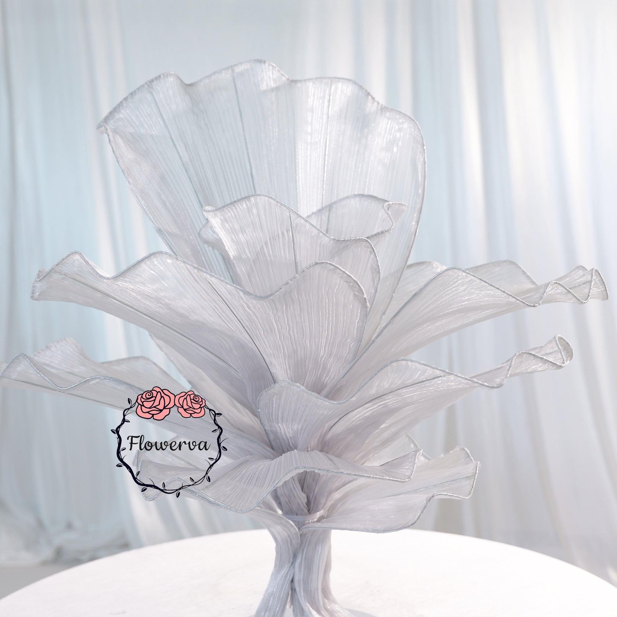 Flowerva Wedding Table Flower Decoration Grey