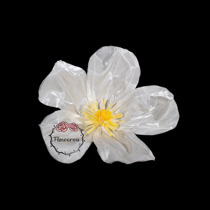 Flowerva Sheer Fabric White Daisy Decor