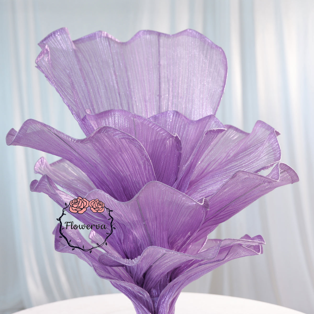 Flowerva Amethyst Wedding and Home Art Decoration Pearl Purple 60cm