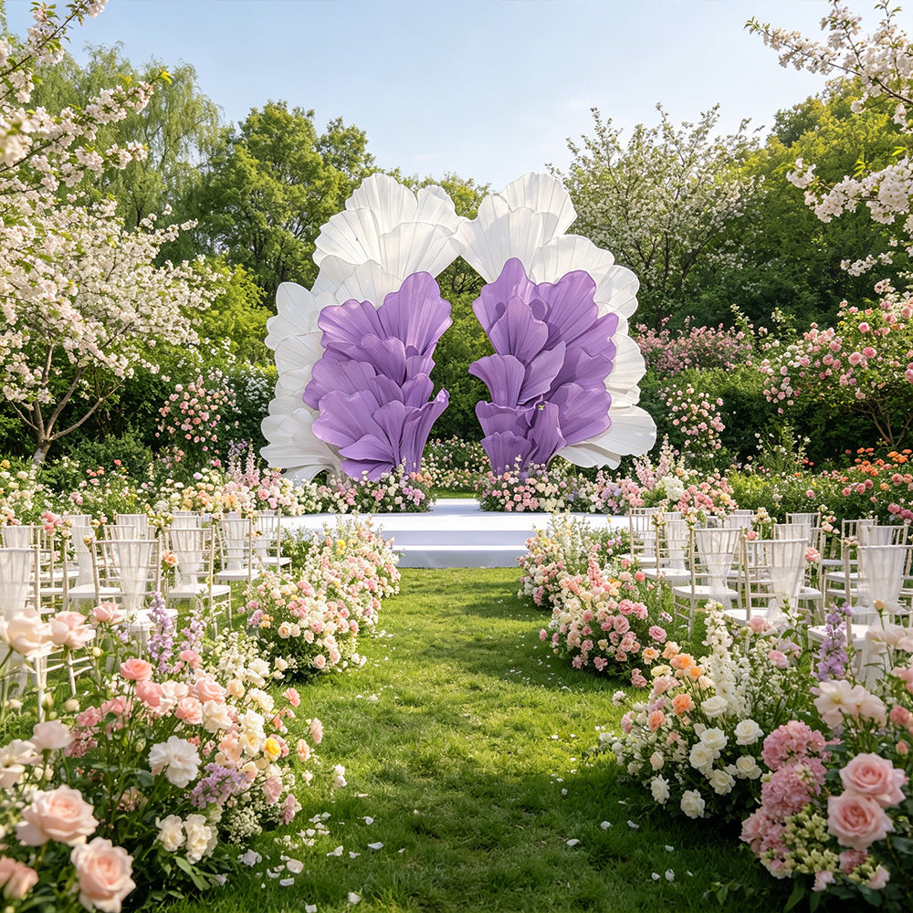 Flowerva Radiant Petal Sculpture Wedding Decor (Excluding Shelves)
