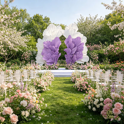 Flowerva Radiant Petal Sculpture Wedding Decor (Excluding Shelves)