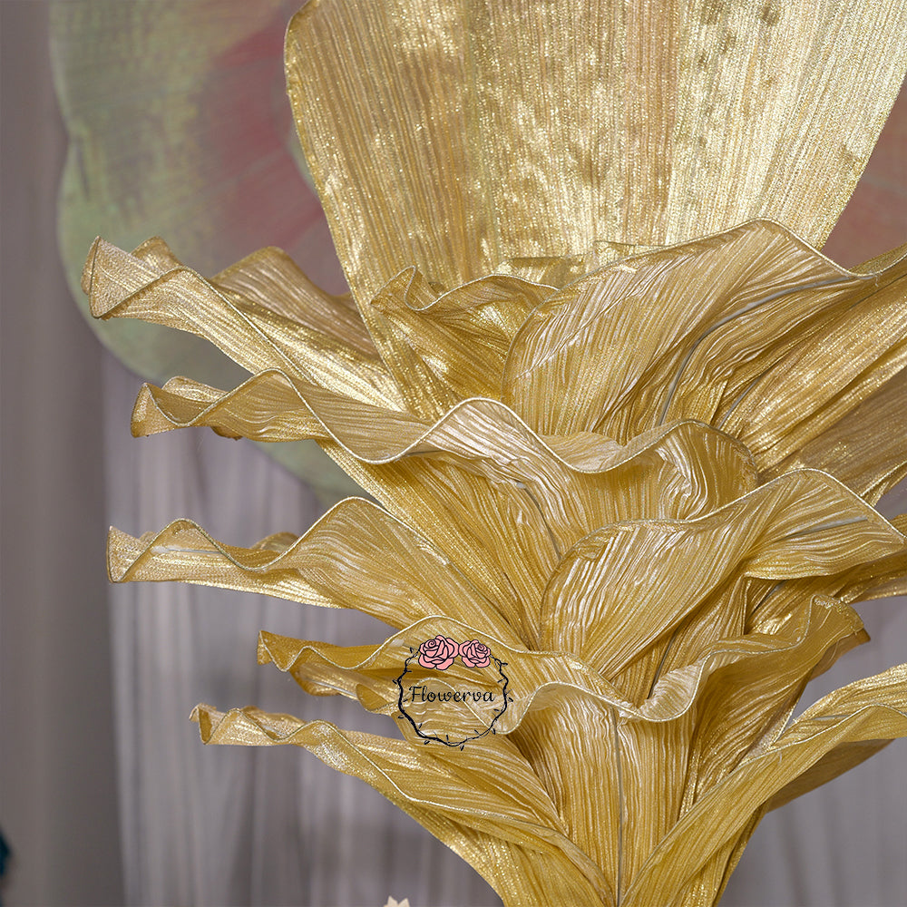 Flowerva Champagne Gold French Vintage Wedding and Home Art Decoration