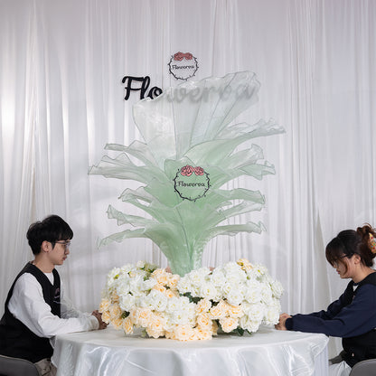 Flowerva Height Fabric Table Flower Wedding Decor(Without Flowers)