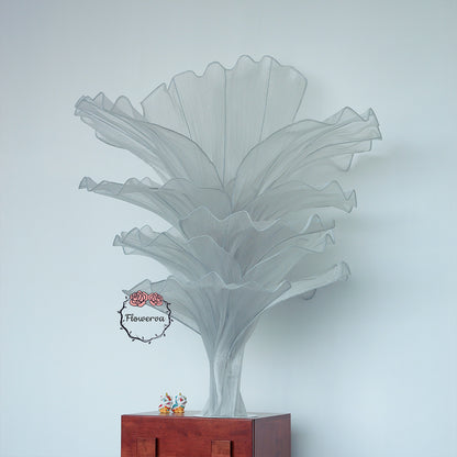 Flowerva''Morning Mist in the Mountains'' gray wedding table flower decoration