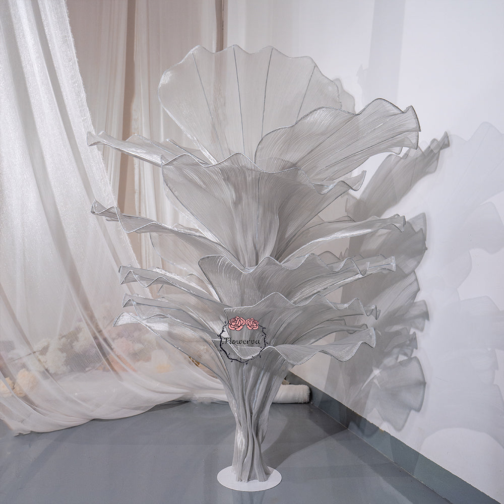 Flowerva''Morning Mist in the Mountains'' gray wedding table flower decoration