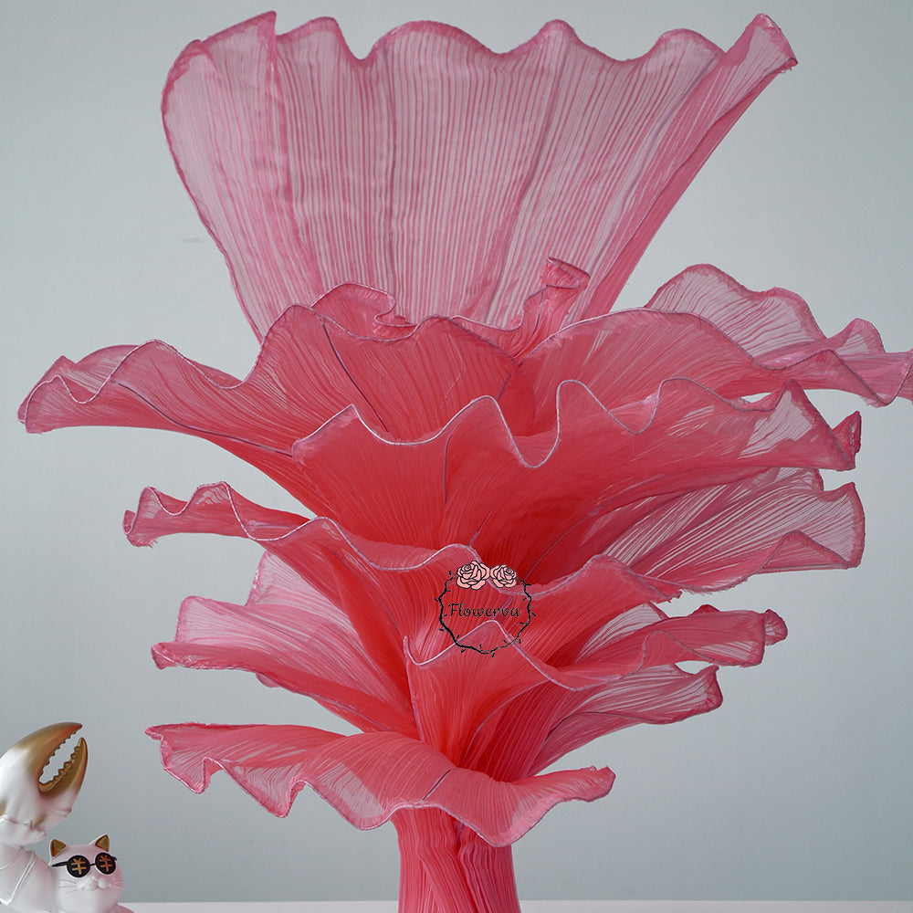 Flowerva Rose Red Table Flower Wedding Decoration (With Base)