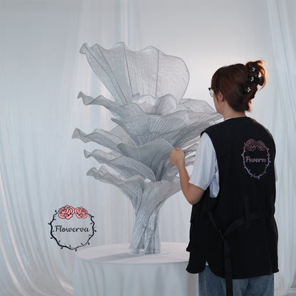 Flowerva "Glacier Flower" Luxury Wedding Decor Silver
