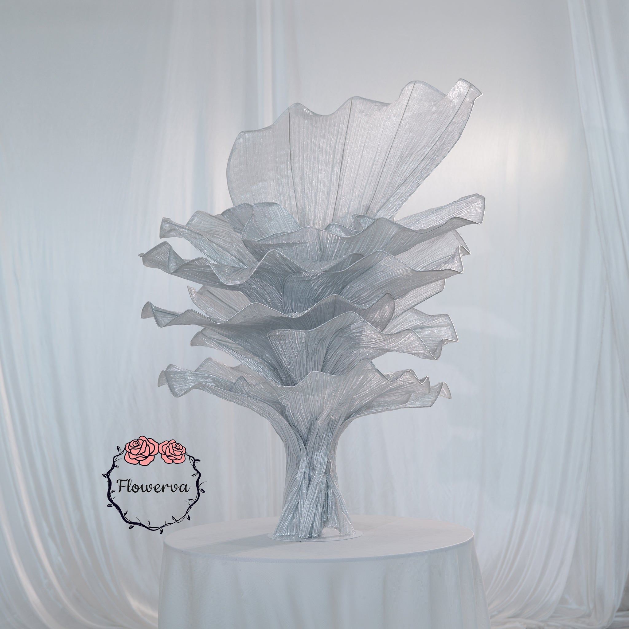 Flowerva "Glacier Flower" Luxury Wedding and Home Art Decoration