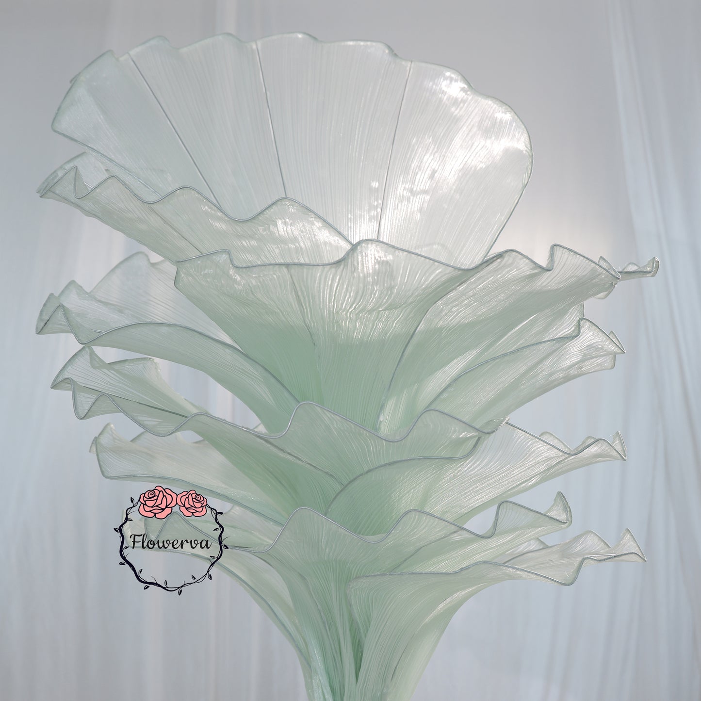 Flowerva Table Flower Wedding Decoration Light Green