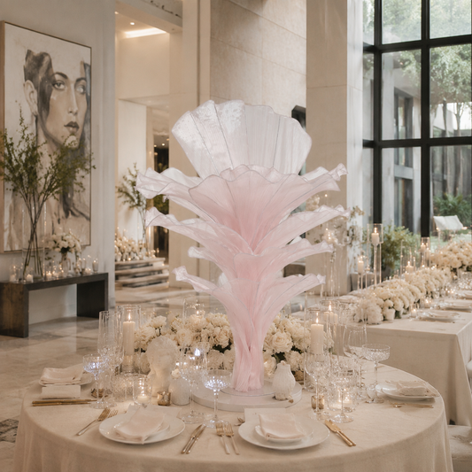 Elevated Flowerva Light Pink Table Flower Wedding Decoration