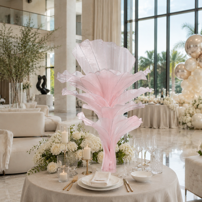 Elevated Flowerva Light Pink Table Flower Wedding Decoration