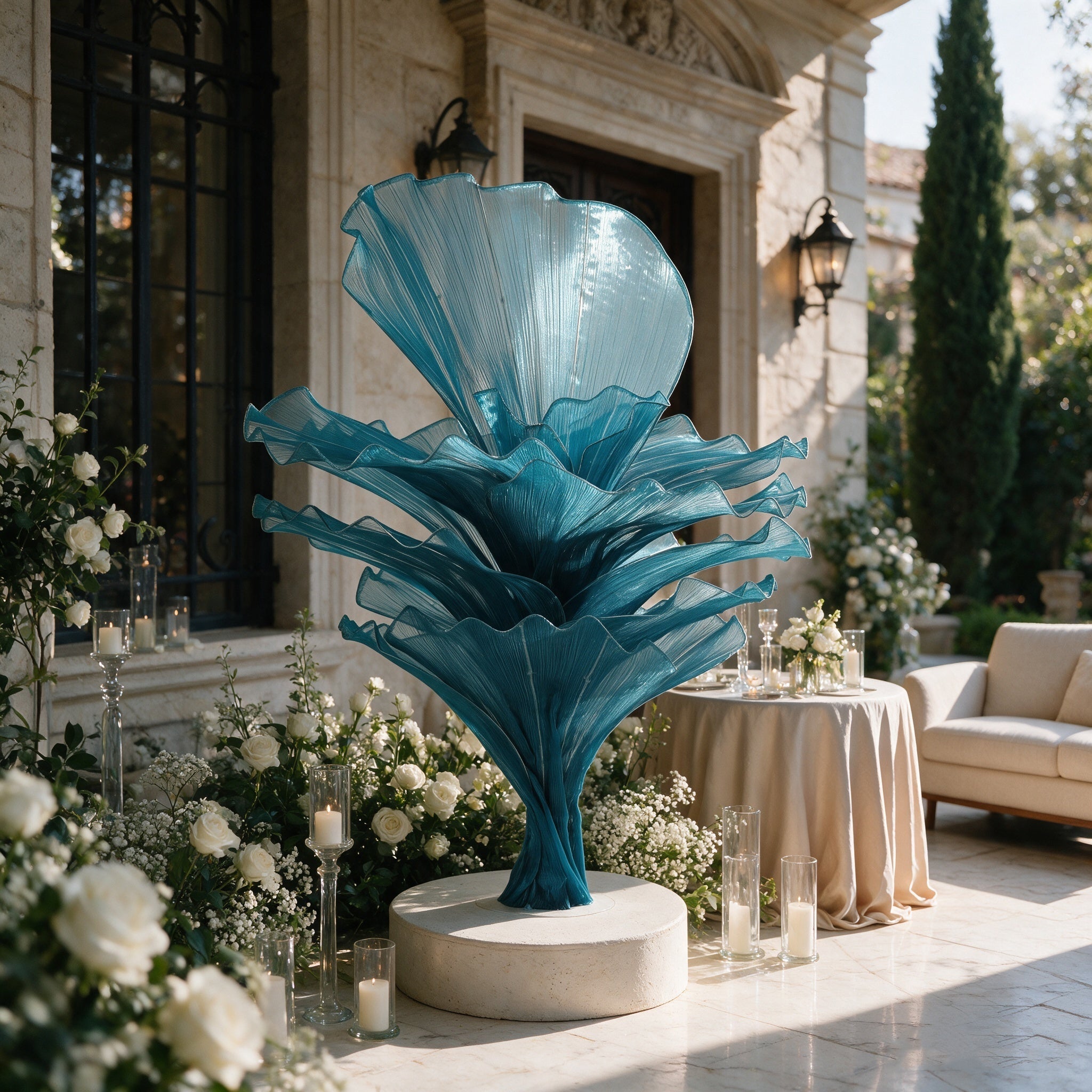 Flowerva "Ocean Love" Wedding Ceremony Deep Lake Blue