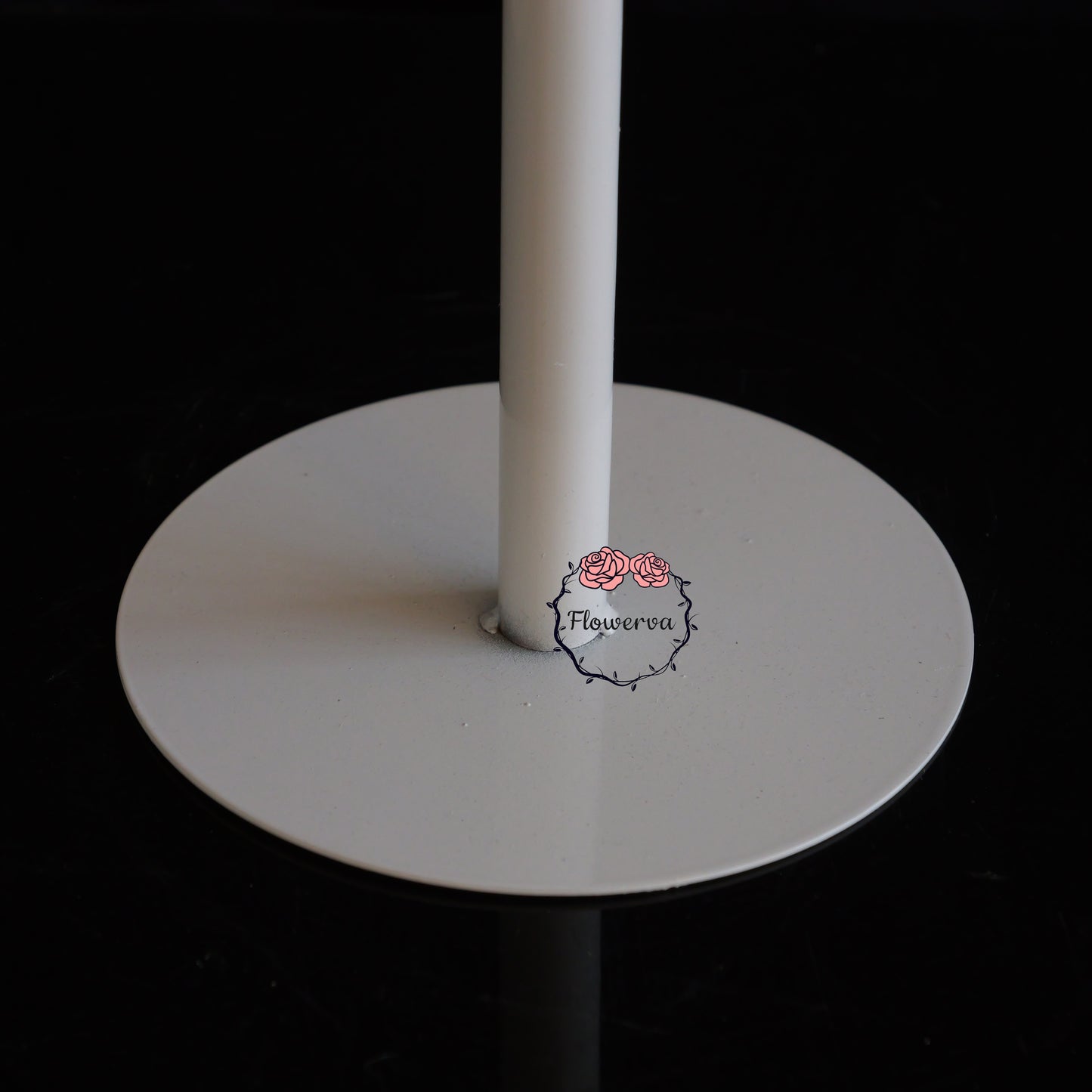 Flowerva Sturdy Matte White Base Stand