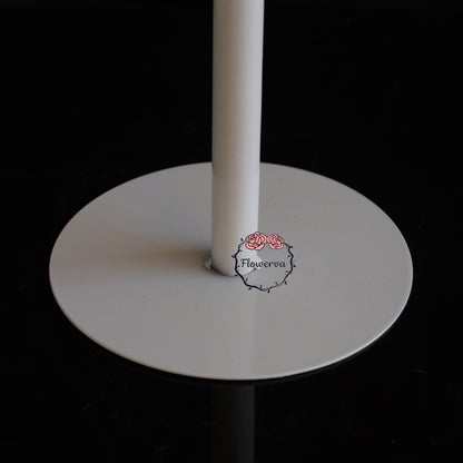 Flowerva Sturdy Matte White Base Stand