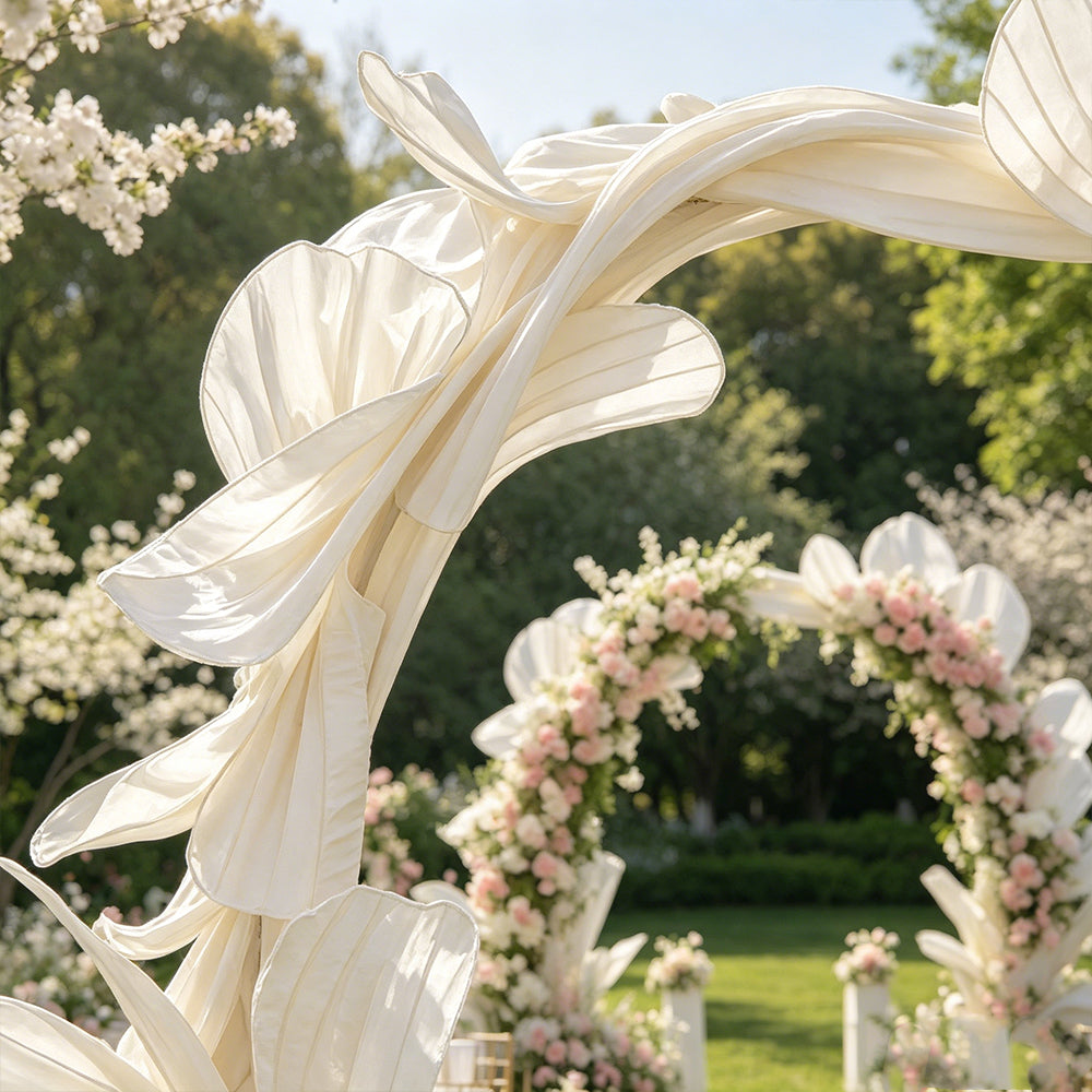 Flowerva Sculptural Petal Arch Wedding Decoration