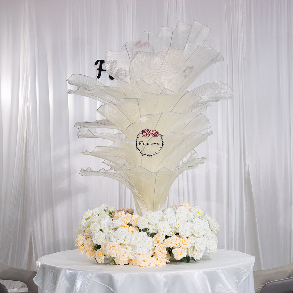 Flowerva Height Fabric Table Flower Wedding Decor(Without Flowers)