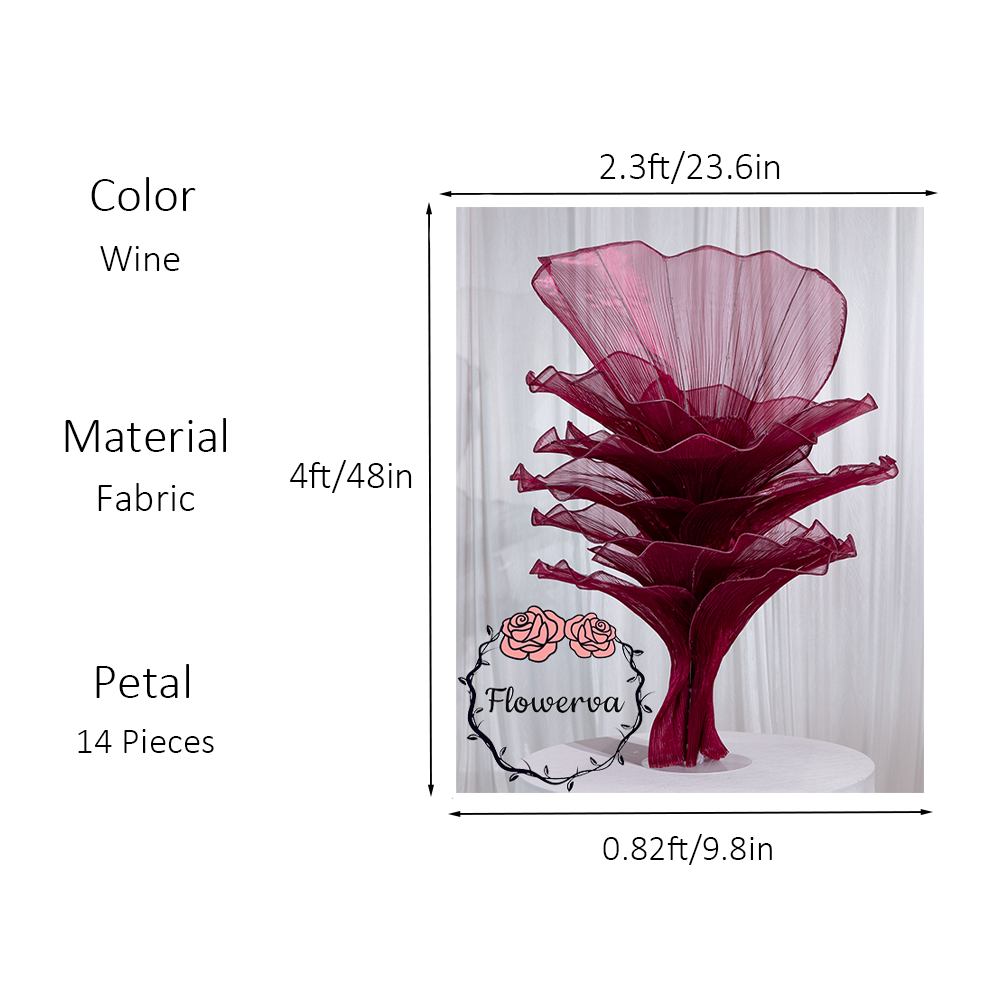 Flowerva Height Fabric Table Flower Wedding Decor(Without Flowers)