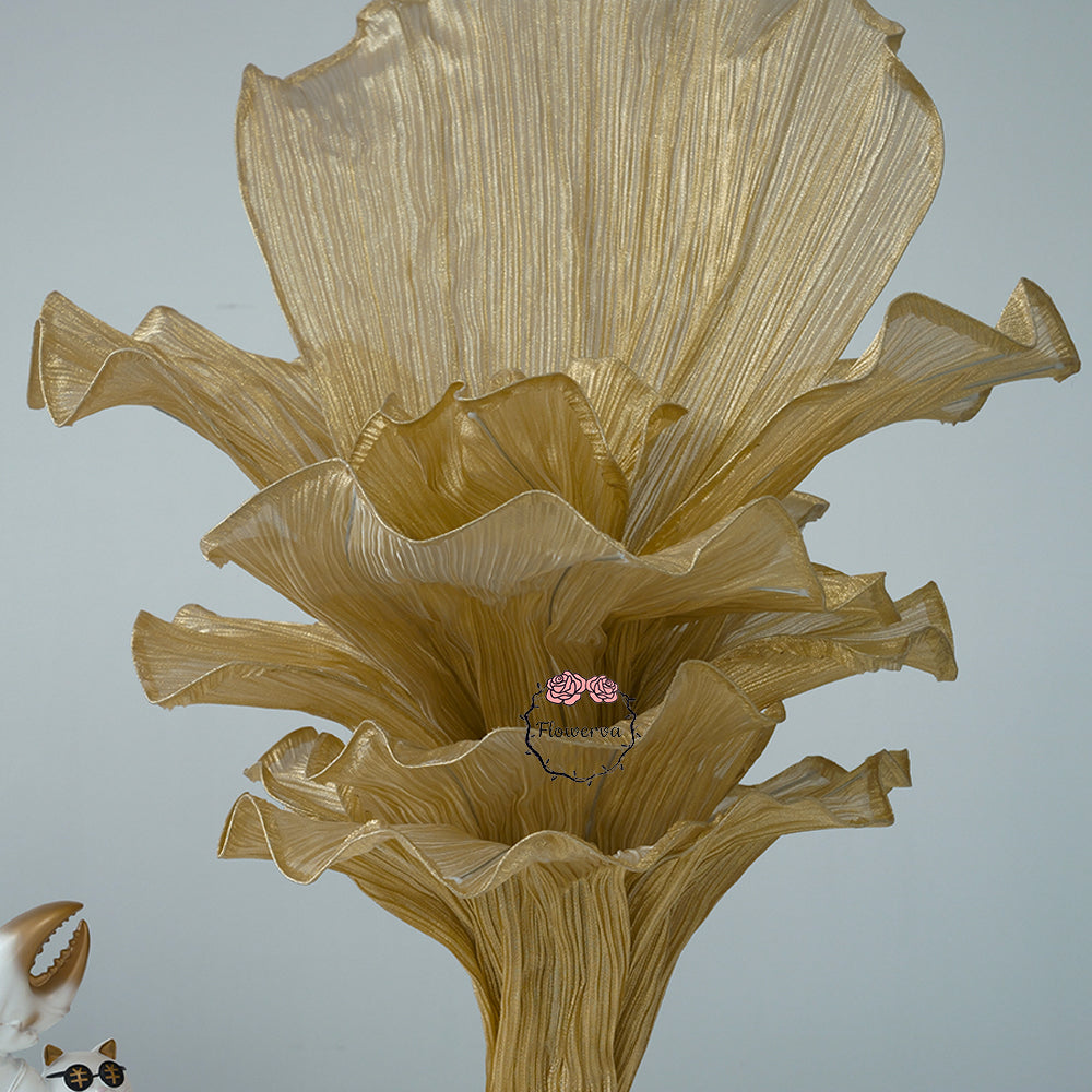 Flowerva Champagne Gold French Vintage Wedding and Home Art Decoration