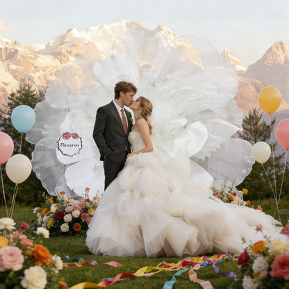 Flowerva Luminous Cloud Bloom Statement Decor