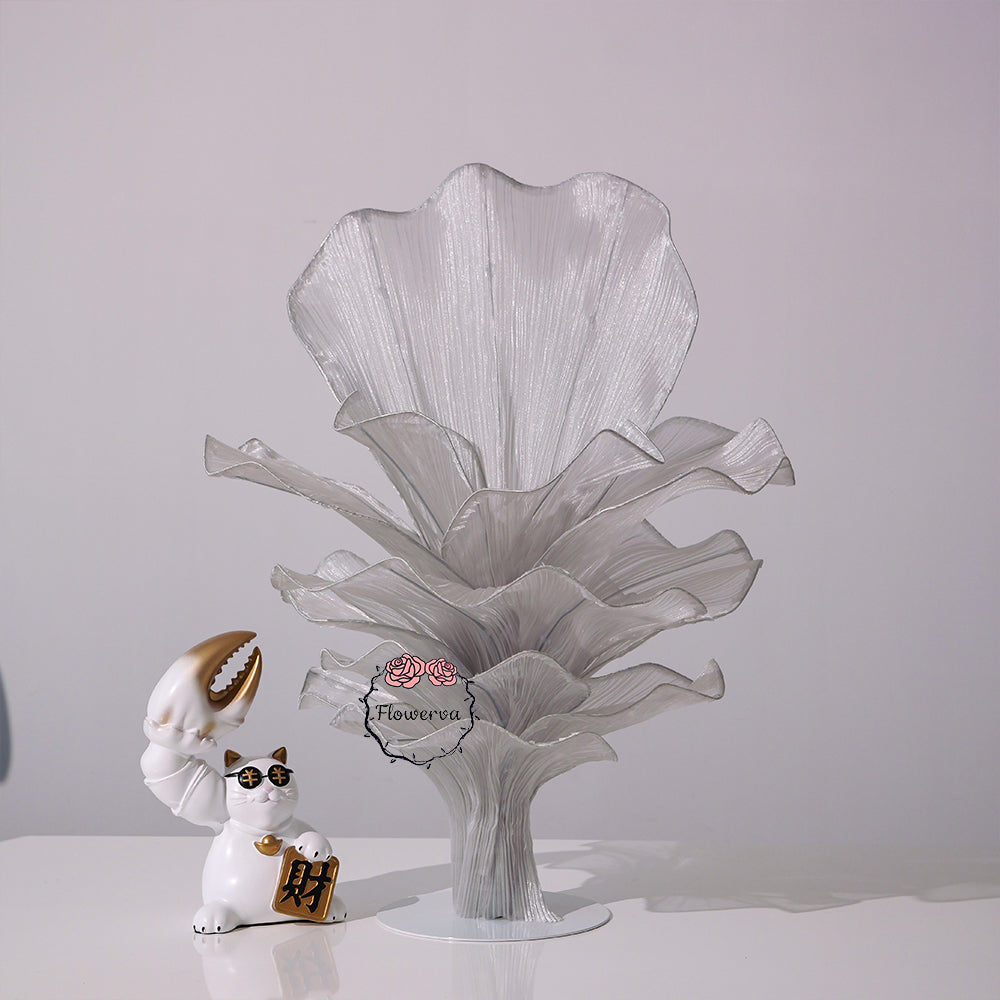 Flowerva''Morning Mist in the Mountains'' gray wedding table flower decoration