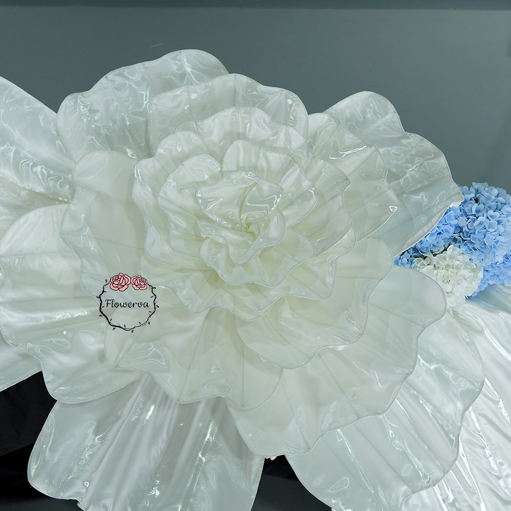 Flowerva Opulent Satin Atelier Installation Wedding Decor
