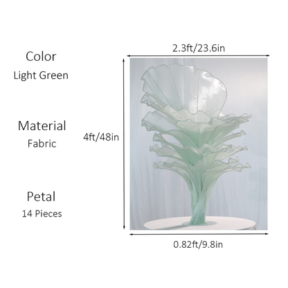 Flowerva Table Flower Wedding Ceremony Light Green