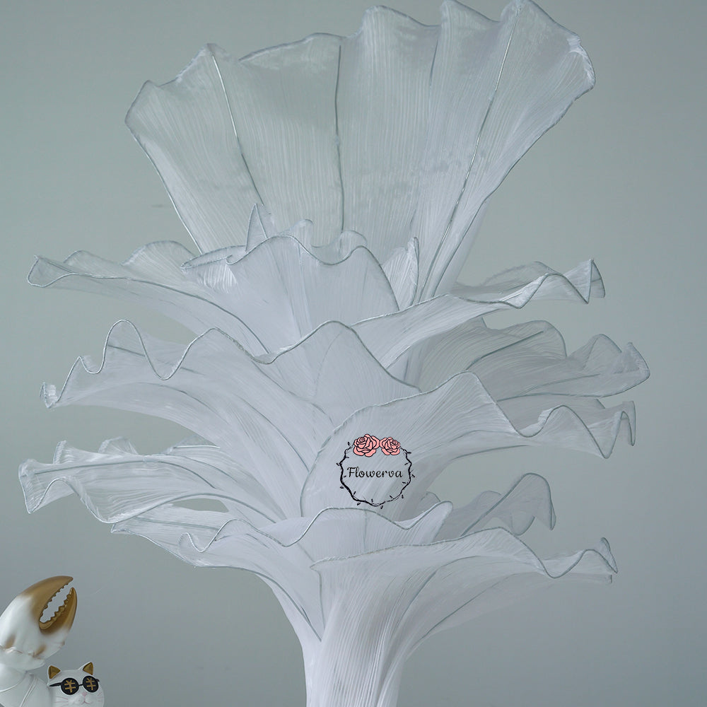 Flowerva Pure White Artistic Wedding Table Decorations