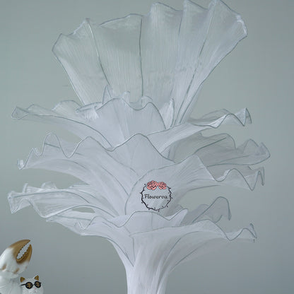 Flowerva Pure White Artistic Wedding Table Decorations