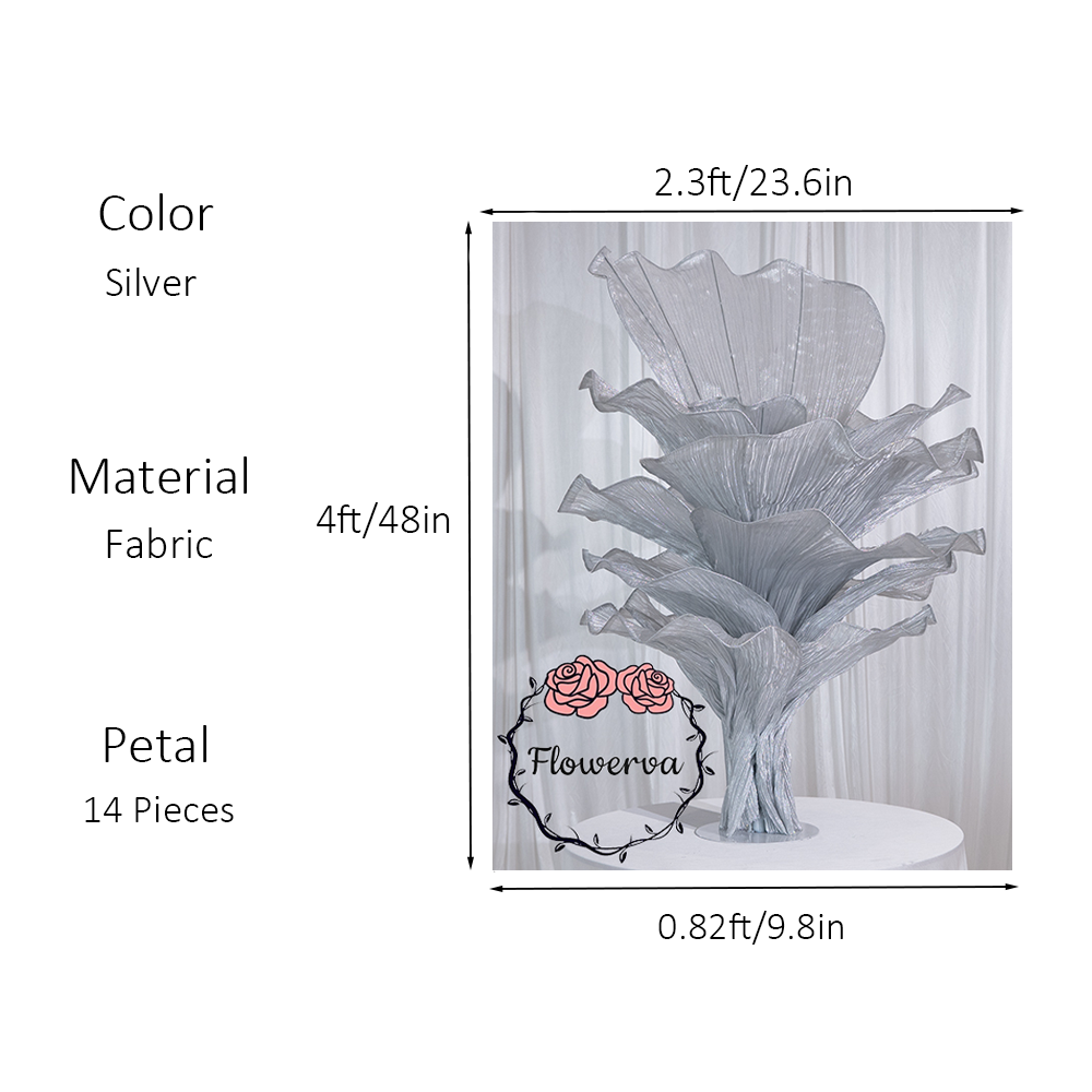 Flowerva Height Fabric Table Flower Wedding Decor(Without Flowers)