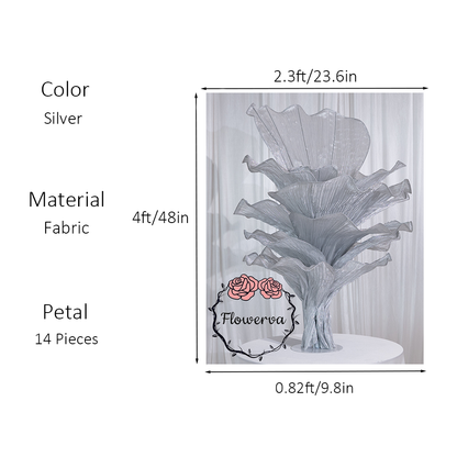 Flowerva Height Fabric Table Flower Wedding Decor(Without Flowers)