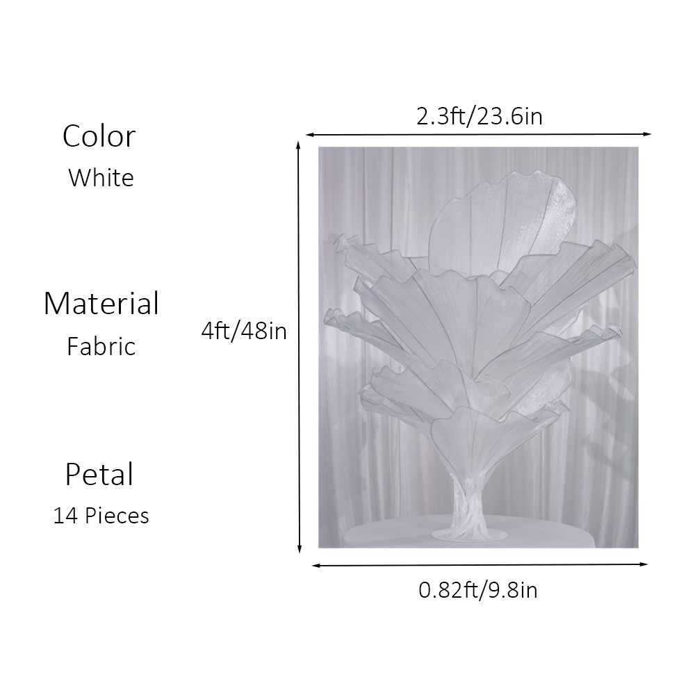 Flowerva Height Fabric Table Flower Wedding Decor(Without Flowers)