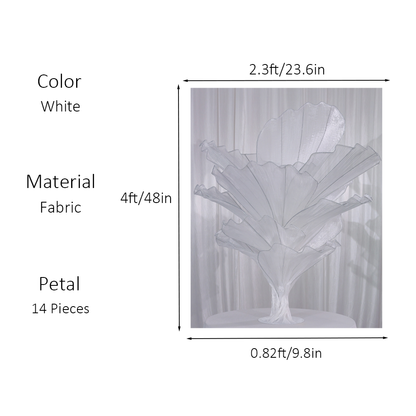 Flowerva Height Fabric Table Flower Wedding Decor(Without Flowers)