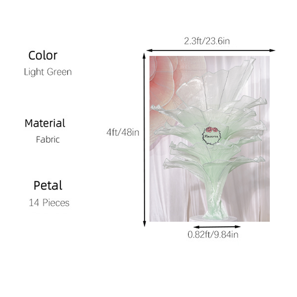 Flowerva Height Fabric Table Flower Wedding Decor(Without Flowers)