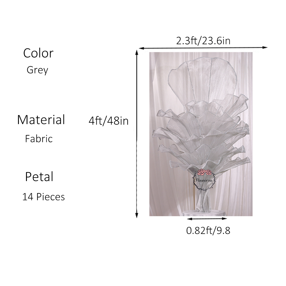 Flowerva Height Fabric Table Flower Wedding Decor(Without Flowers)