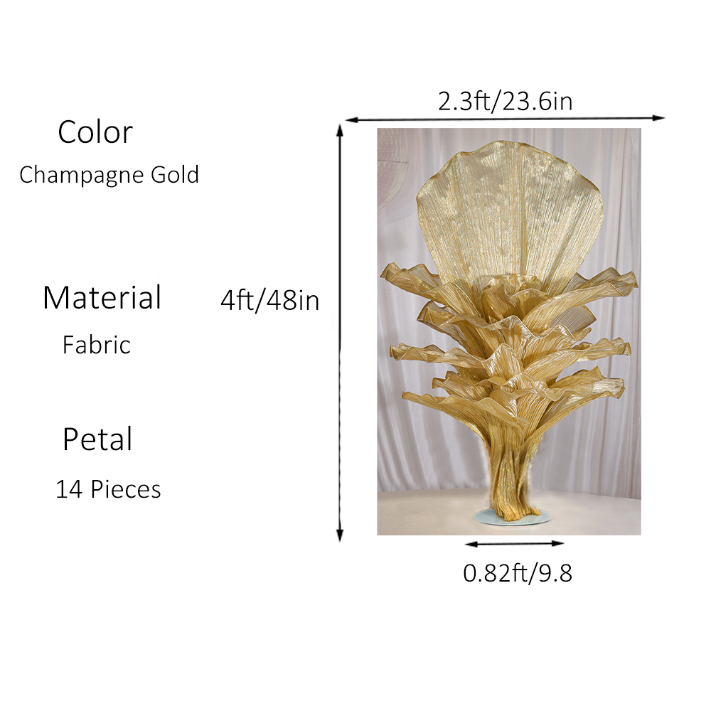 Flowerva Height Fabric Table Flower Wedding Decor(Without Flowers)