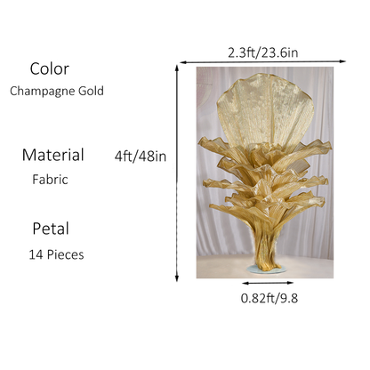 Flowerva Height Fabric Table Flower Wedding Decor(Without Flowers)