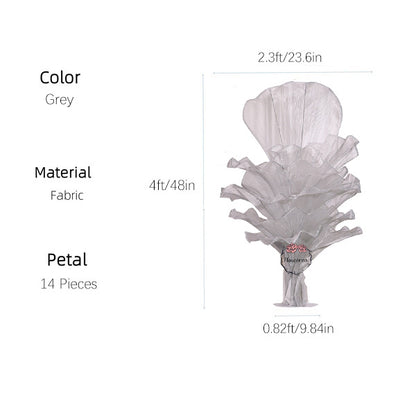 Flowerva''Morning Mist in the Mountains'' gray wedding table flower decoration