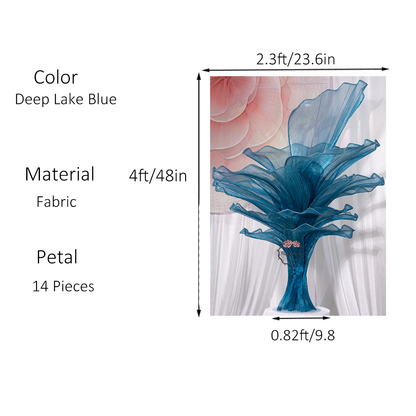 Flowerva Height Fabric Table Flower Wedding Decor(Without Flowers)