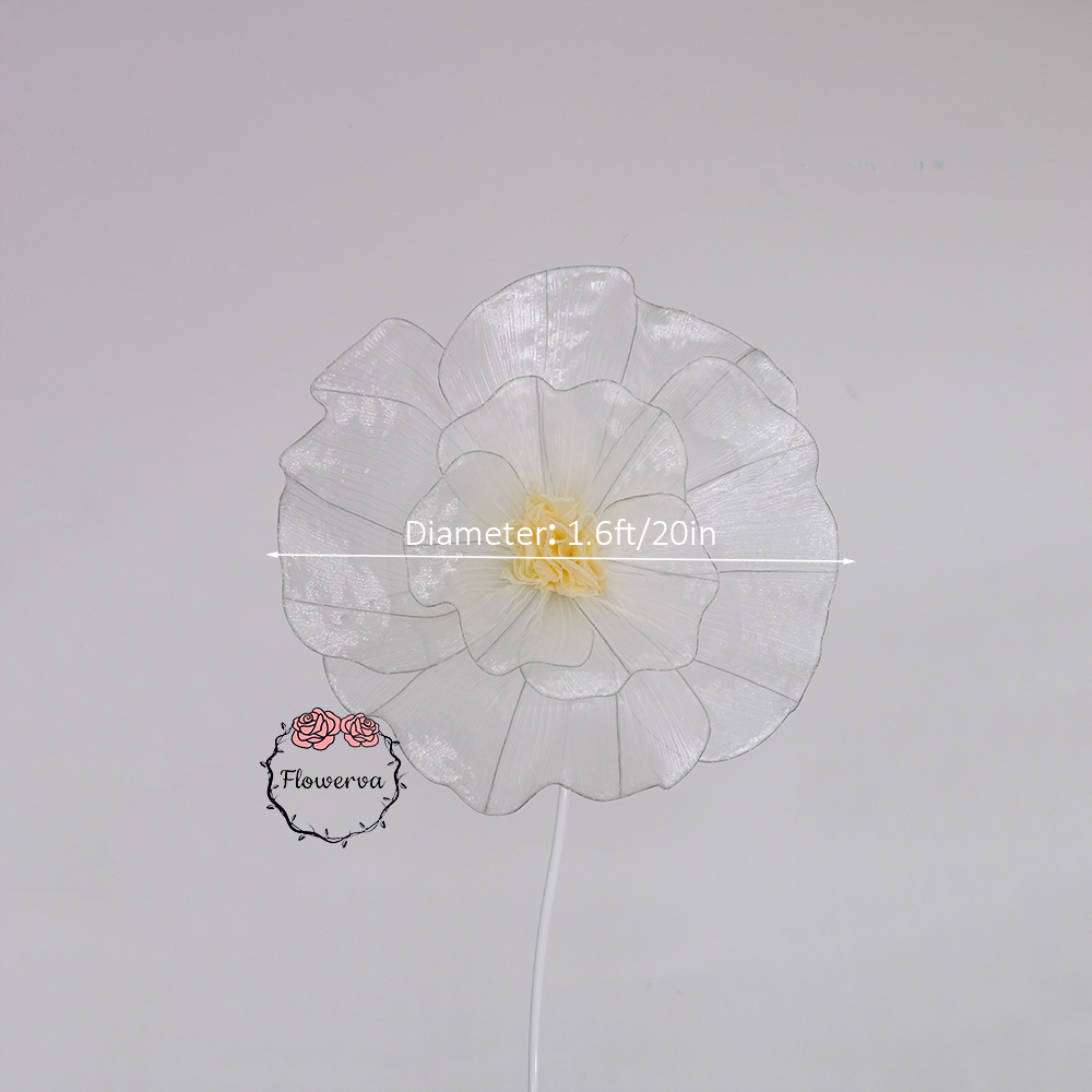 Flowerva Fabric Giant Flower Centerpiece Luxury Wedding & Event Decor